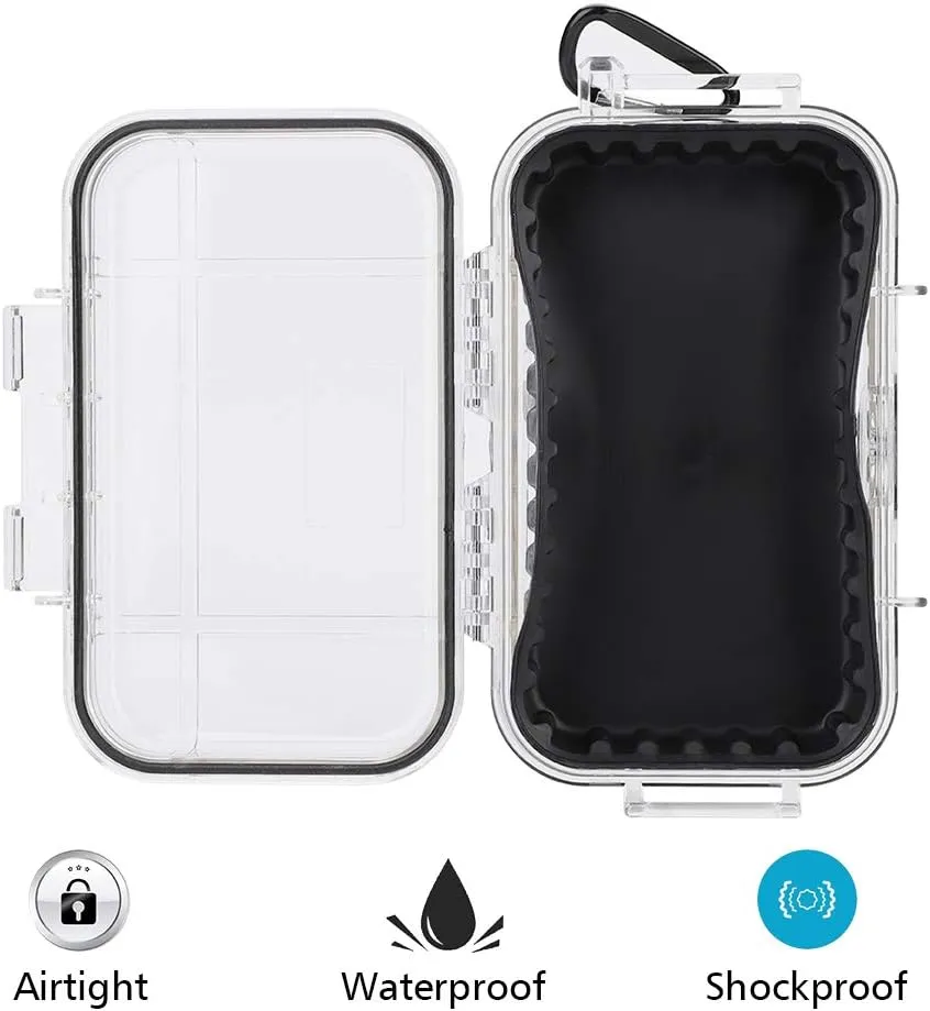 Estink Waterproof Storage Case, Outdoor Survival Shockproof Waterproof Storage Case Airtight Carry Box Container for Outdoor Tool Carrying and Protecting