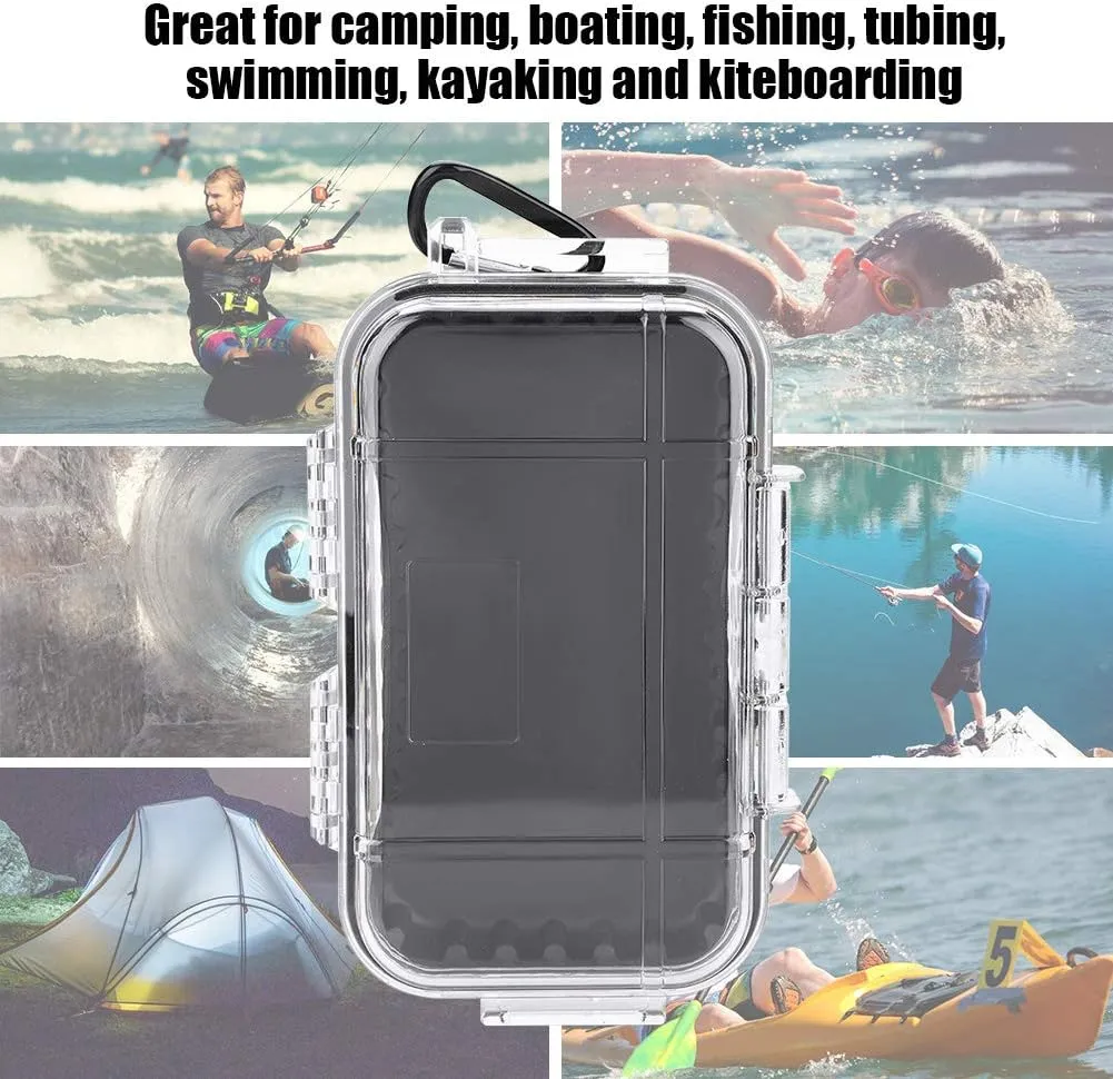 Estink Waterproof Storage Case, Outdoor Survival Shockproof Waterproof Storage Case Airtight Carry Box Container for Outdoor Tool Carrying and Protecting