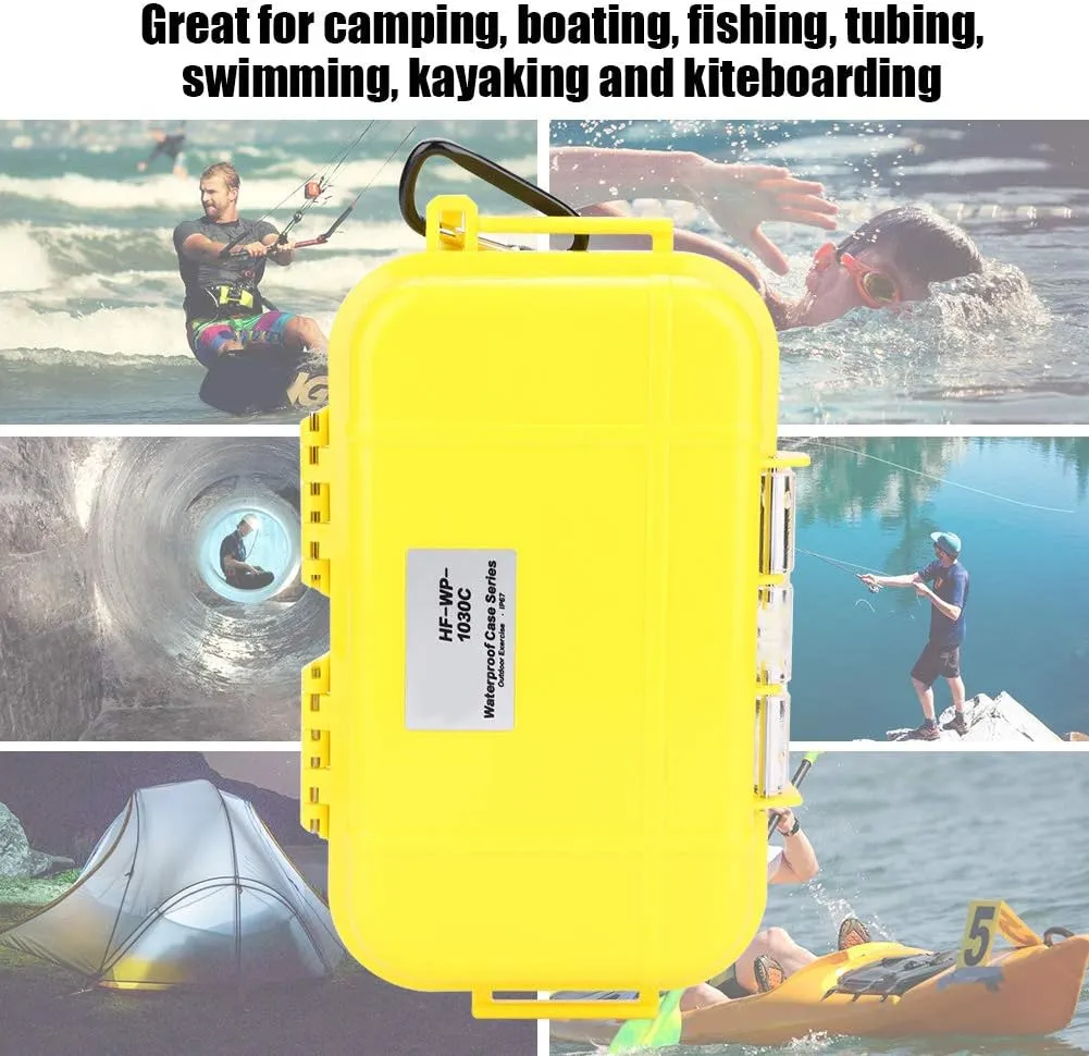 Estink Waterproof Storage Case, Outdoor Survival Shockproof Waterproof Storage Case Airtight Carry Box Container for Outdoor Tool Carrying and Protecting