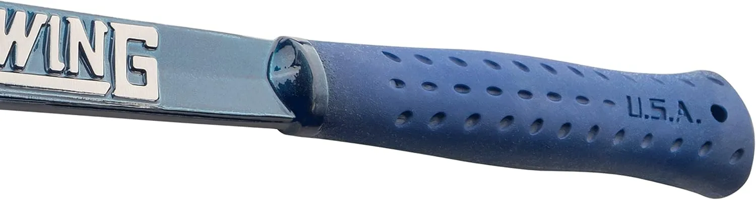 Estwing - Drake Off Road Tools Double Bit Axe - 38 oz Wood Spitting Tool with Forged Steel Construction & Shock Reduction Grip - E6-DBA Blue
