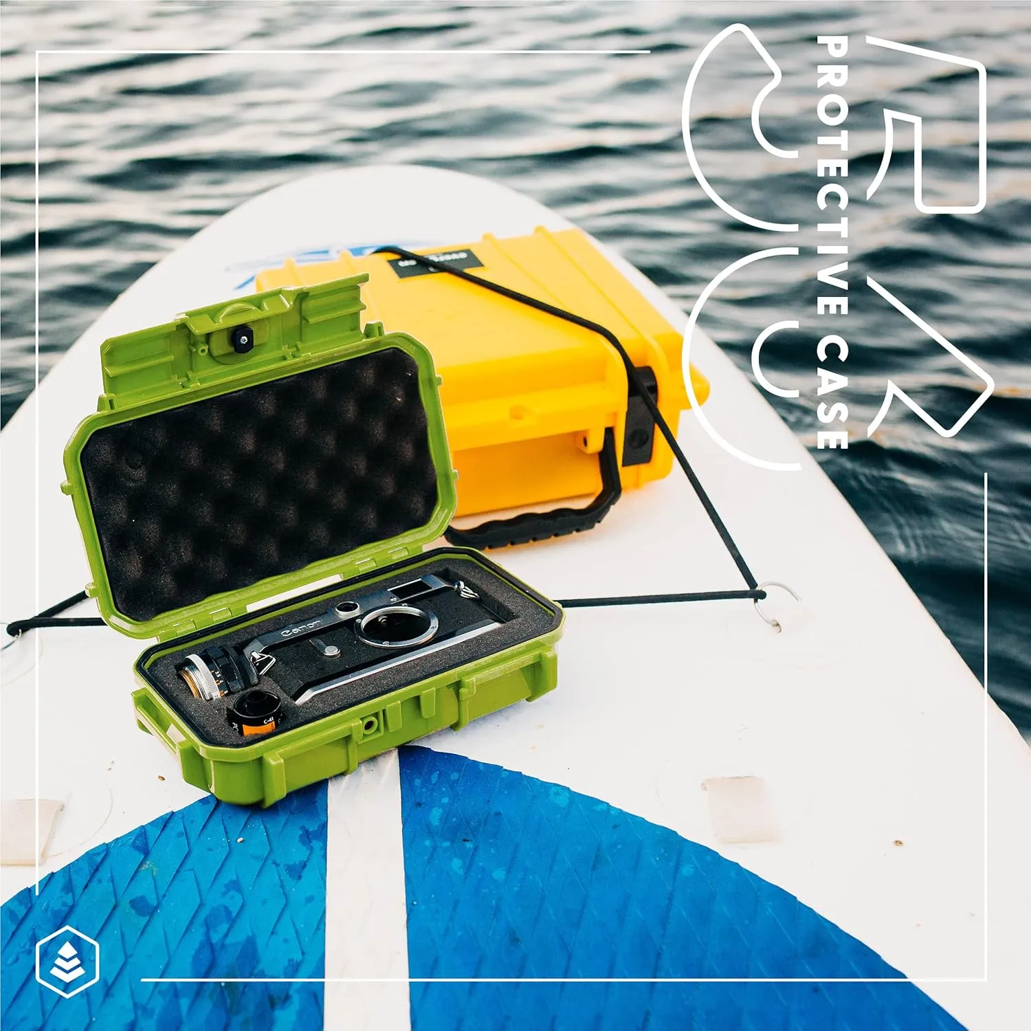 Evergreen 56 Waterproof Dry Box Protective Case with Pick & Pluck Foam - Travel Safe/Mil Spec/USA Made - for Cameras, Phones, Camping, Fishing, Hiking, Water Sports, Knives, Survival (Clear)