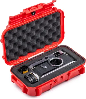 Evergreen 56 Waterproof Dry Box Protective Case with Pick & Pluck Foam - Travel Safe/Mil Spec/USA Made - for Cameras, Phones, Camping, Fishing, Hiking, Water Sports, Knives, Survival (Red)