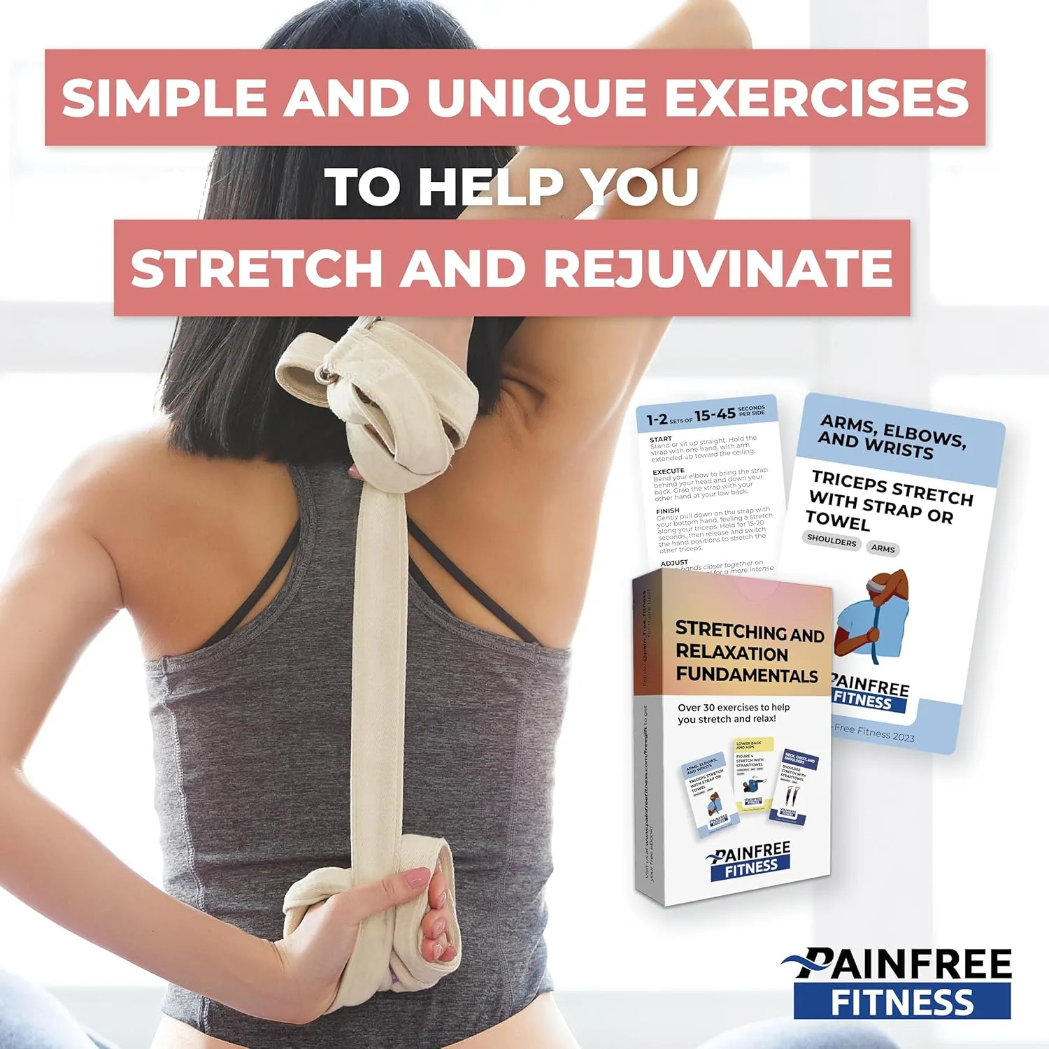 Exercise Flash Cards - Workout Cards Deck - Exercise Cards for Home Workouts Women & Men