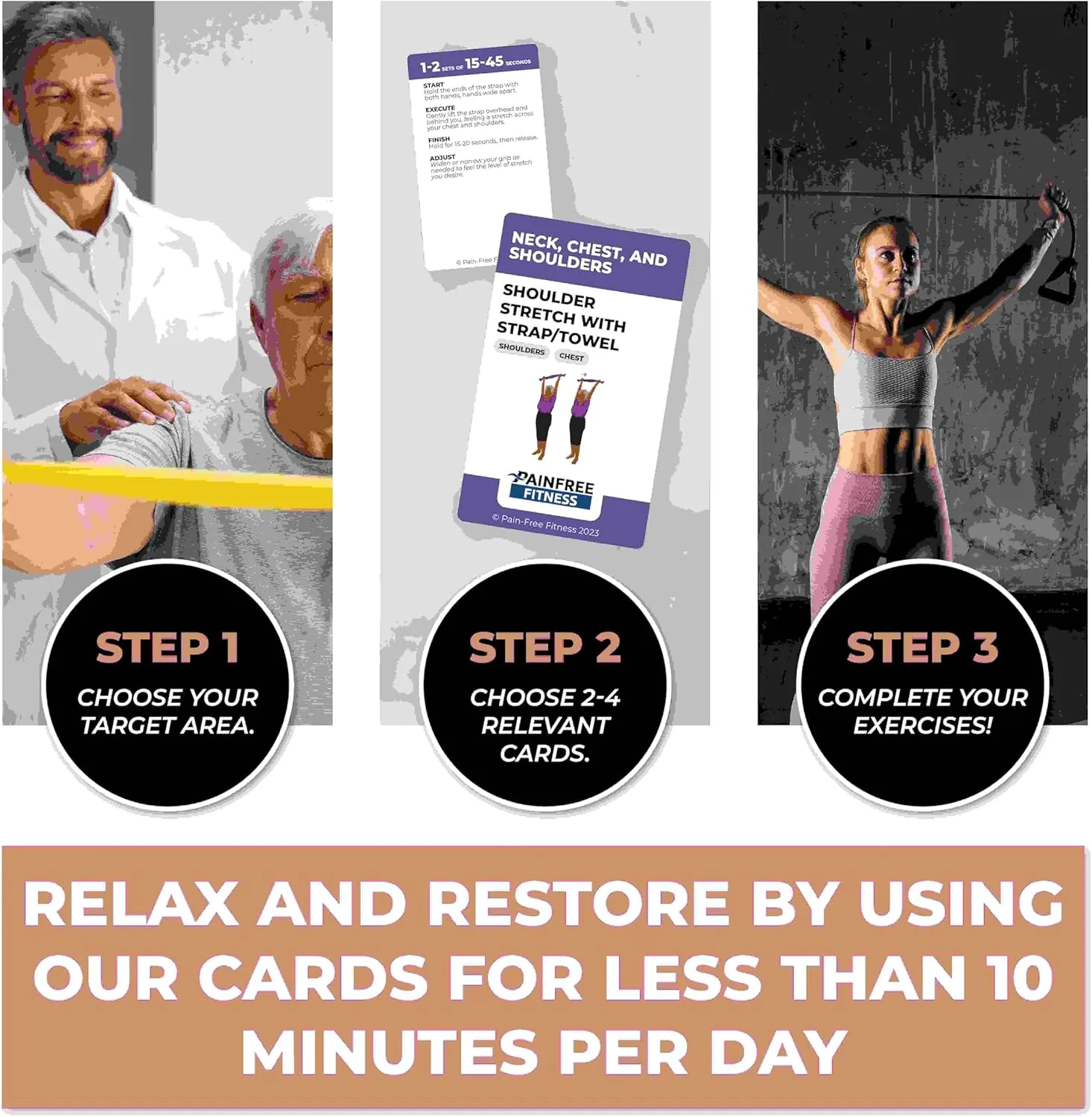Exercise Flash Cards - Workout Cards Deck - Exercise Cards for Home Workouts Women & Men