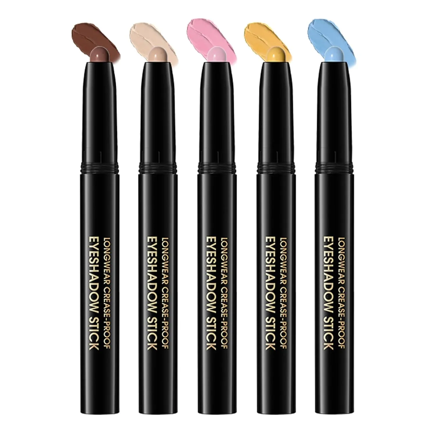 Eyeshadow Stick, Shimmer and Matte Cream Eye Shadow Brightener Sticks Eyeliner Pencil Crayon, Waterproof Long Lasting Eye Highlighter Stick Makeup,0.056 Oz(Matte)