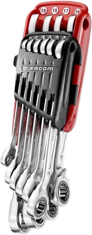 Facom 467AS Ratchet Comb Wrench Set 8-19mm