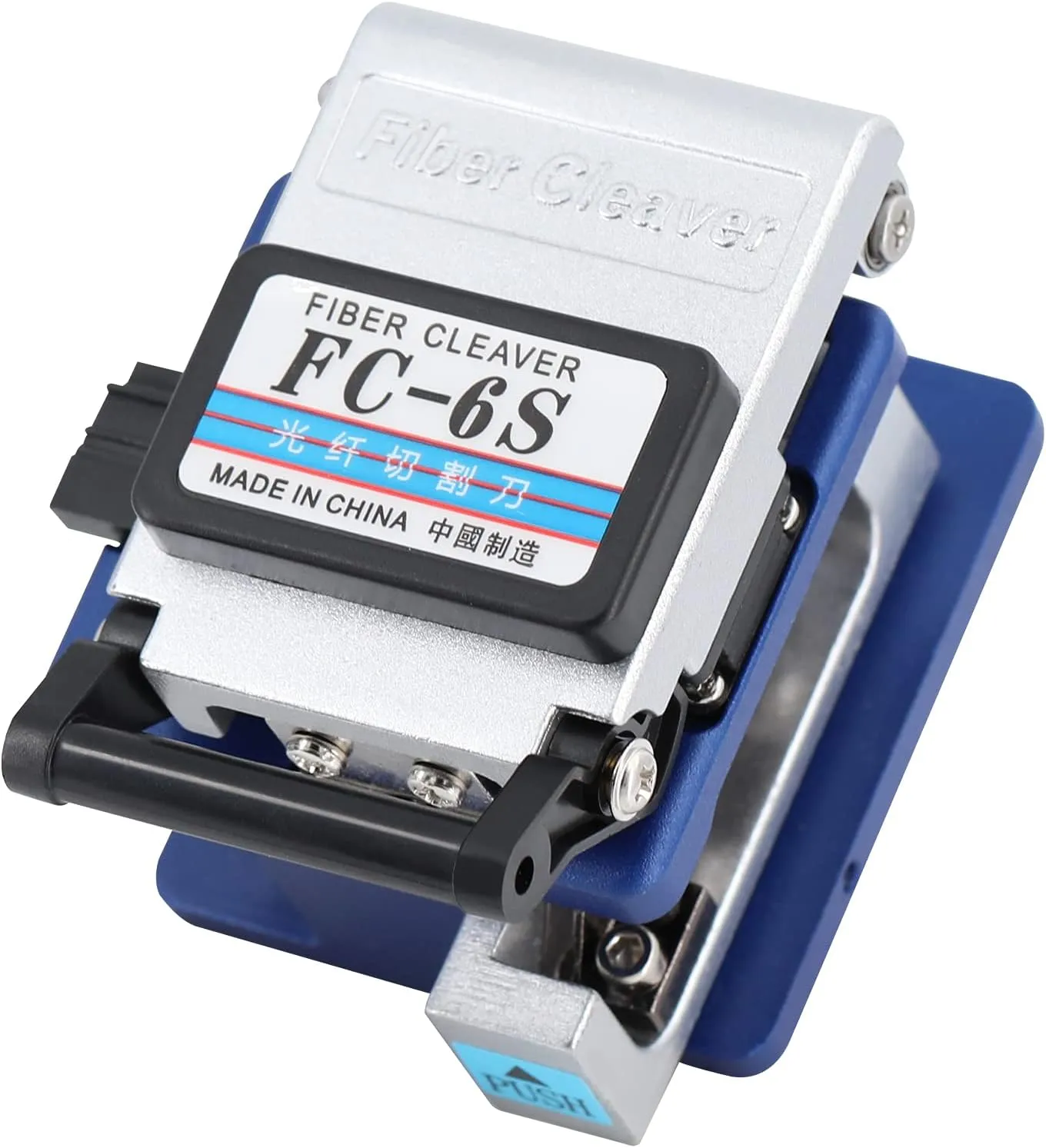 FC-6S Optical Fiber Cleaver Stripping Cutter Tool Cleaves for SUMITOMO with 36000 Cleaves and Coating Diameter: 250μm - 900μm 12 Position Blade Cold Connection Tools Fiber Equipment Used in FTTH