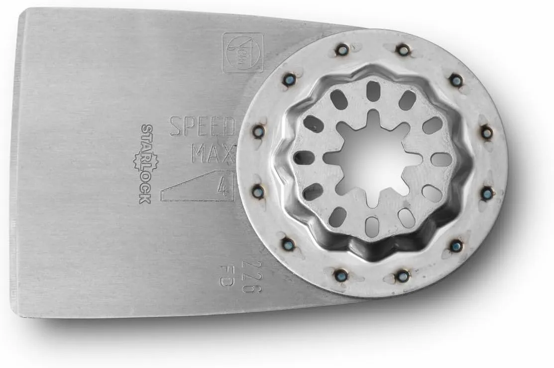 Fein Rigid Scraper Blade for MultiMaster Tools - Efficient Removal of Paint, Tile Adhesive Residue, Carpet and Underseal, Short Version, Starlock Mount - 63903226210