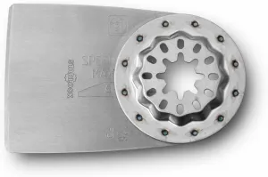 Fein Rigid Scraper Blade for MultiMaster Tools - Efficient Removal of Paint, Tile Adhesive Residue, Carpet and Underseal, Short Version, Starlock Mount - 63903226210