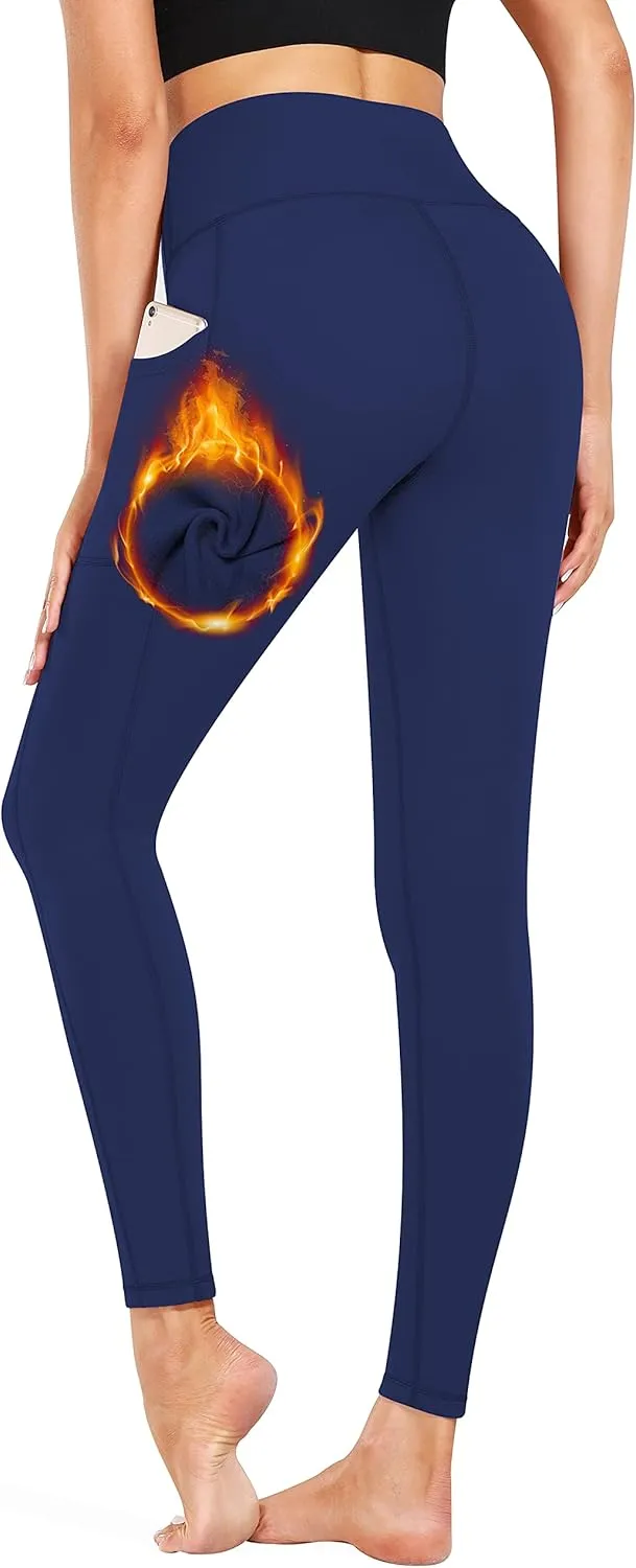 Fengbay High Waist Yoga Pants, Pocket Yoga Pants Tummy Control Workout Running 4 Way Stretch Yoga Leggings