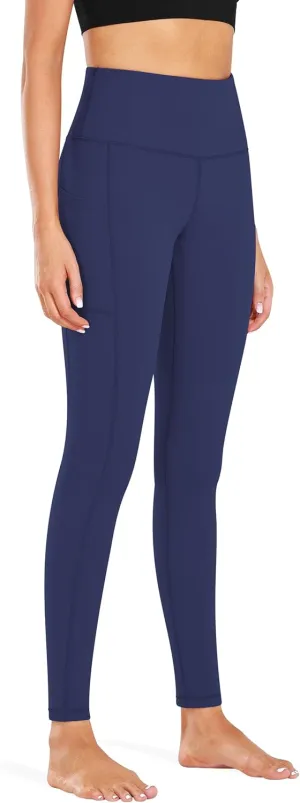 Fengbay High Waist Yoga Pants, Pocket Yoga Pants Tummy Control Workout Running 4 Way Stretch Yoga Leggings