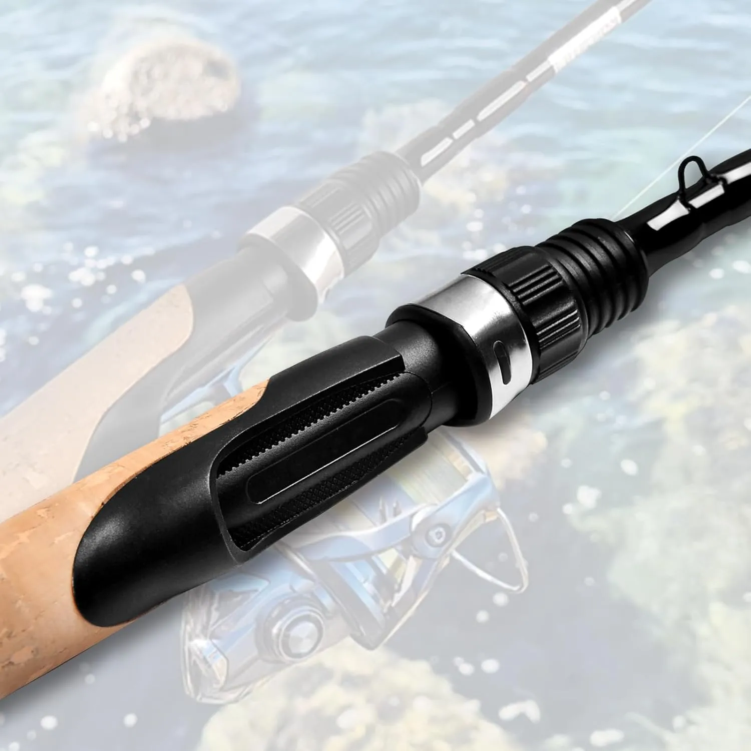 Fiblink 4 Pieces Travel Spinning Rod Medium Carbon Spinning Fishing Rod Portable Fishing Rod