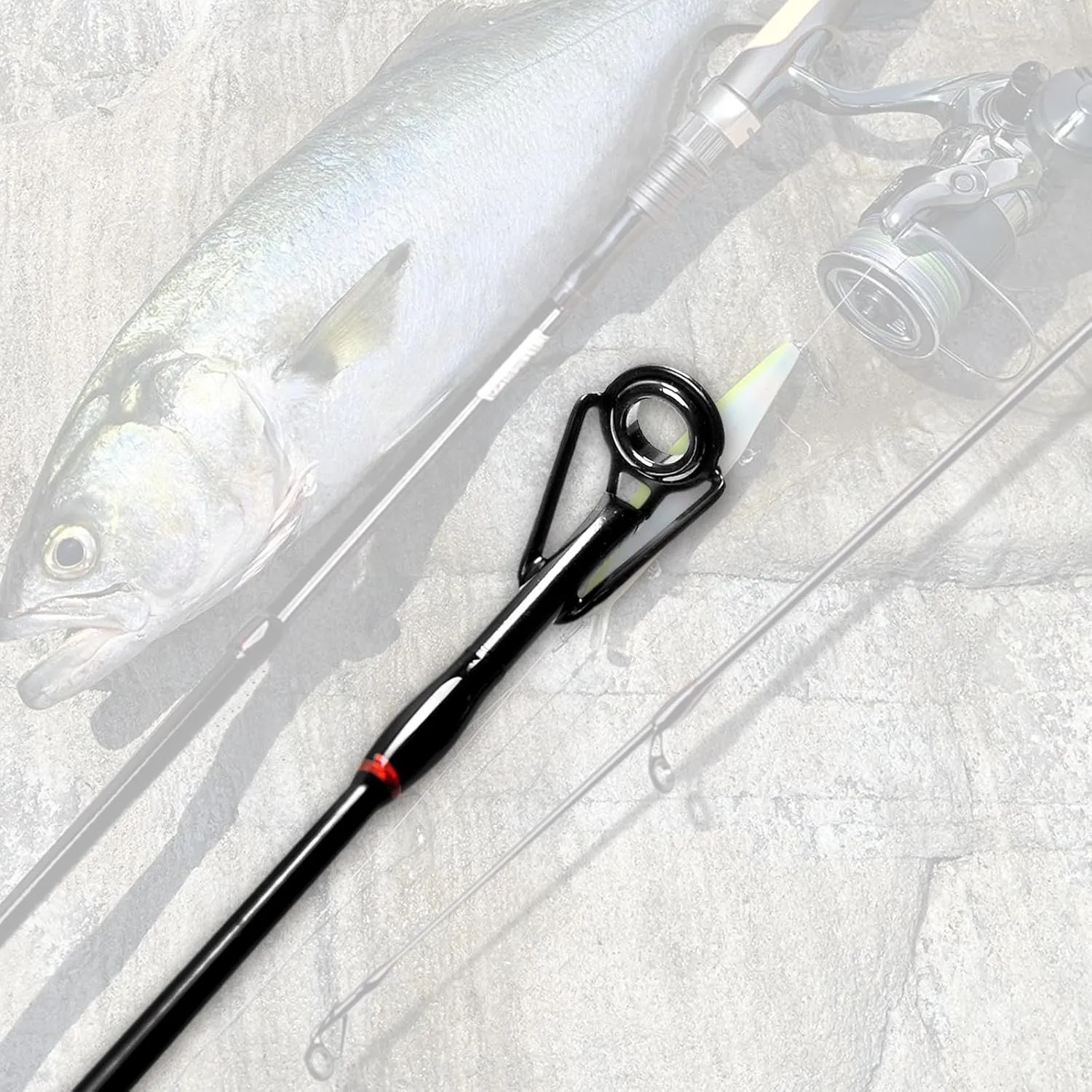 Fiblink 4 Pieces Travel Spinning Rod Medium Carbon Spinning Fishing Rod Portable Fishing Rod