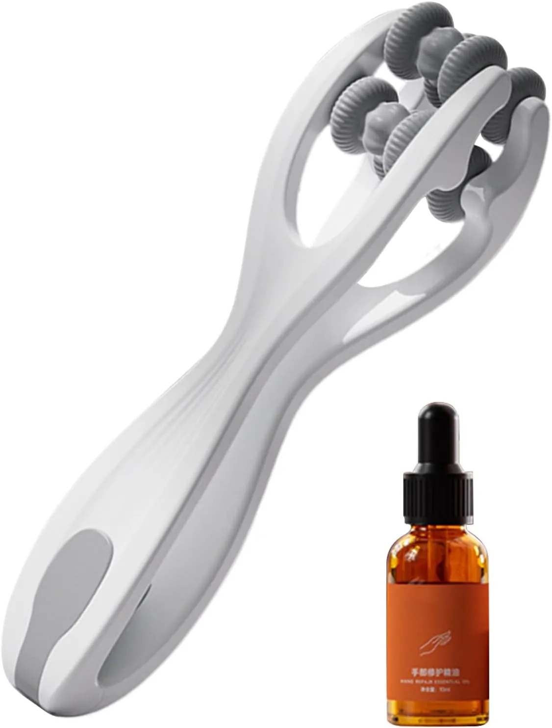 Finger Massager Roller | Double Row Massage Rings | Portable Stress Relief Tool | Lightweight Handheld Finger Relaxer, Sensory Ring Massager, Compact Reflexology Tool for
