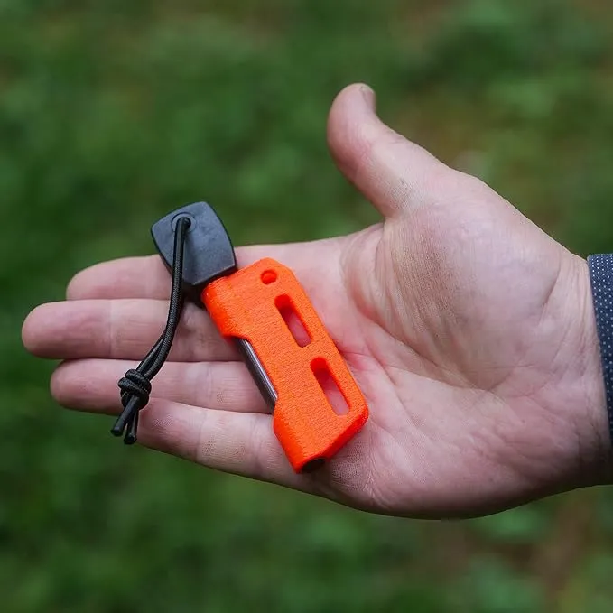 Fire Steel Holder for Kydex Sheath with Fire Steel, fire Starter kit, Camping Essentials, Survival kit, Outdoor, bushcraft, Knife Sheath, Magnesium fire Starter, Flint fire Starter,