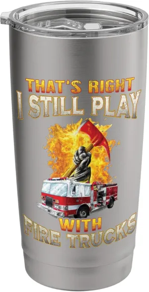 Fire Truck Axe Fire Rescue Fire Department Firefighter Gifts Stainless Steel Insulated Tumbler