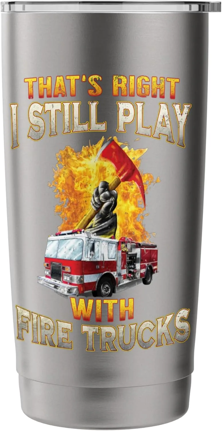 Fire Truck Axe Fire Rescue Fire Department Firefighter Gifts Stainless Steel Insulated Tumbler