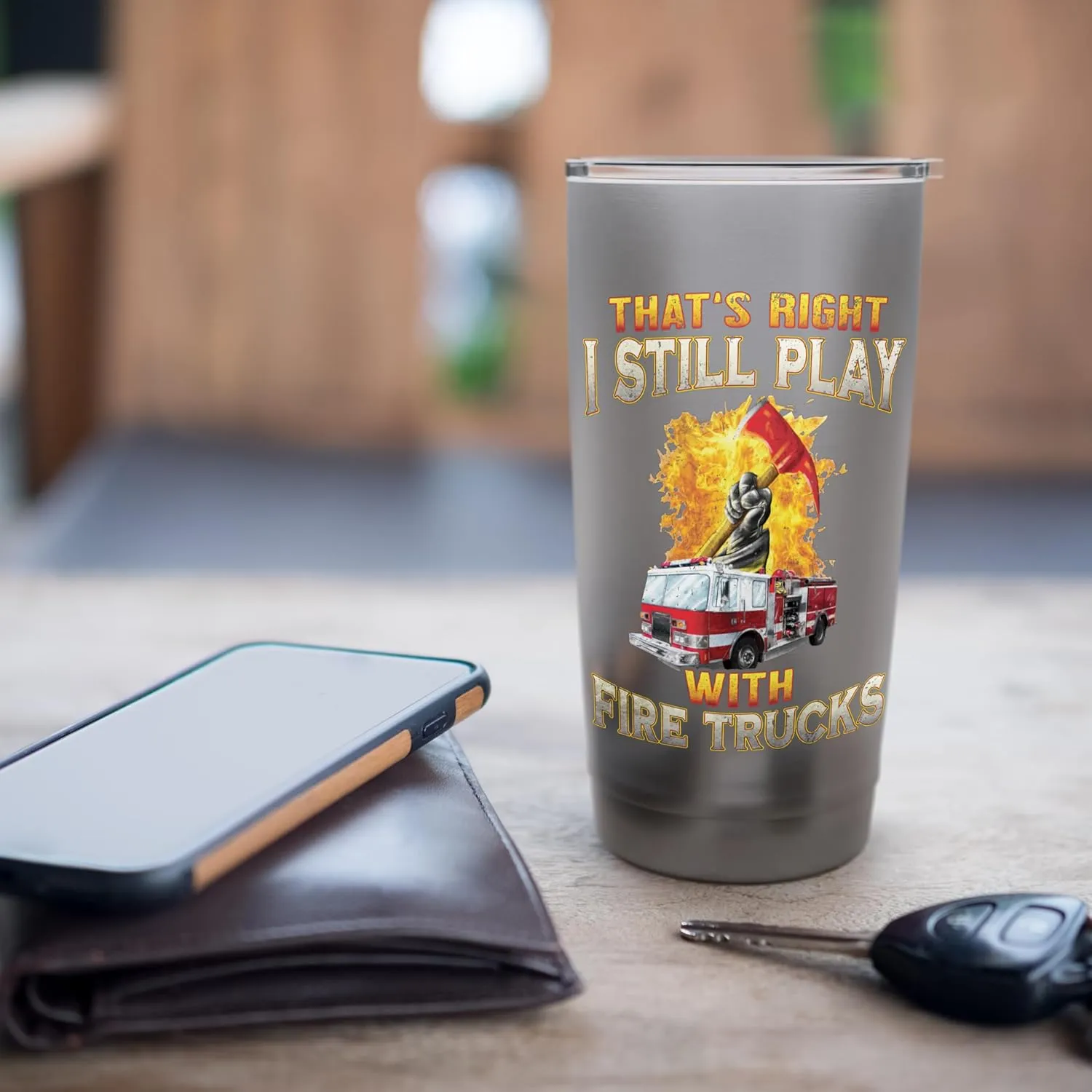 Fire Truck Axe Fire Rescue Fire Department Firefighter Gifts Stainless Steel Insulated Tumbler