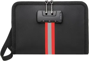 Fireproof Waterproof Money Bag with Zipper, Premium Fiberglass, Fire Safe Storage for Documents, Passports, Cash, Valuables (S)