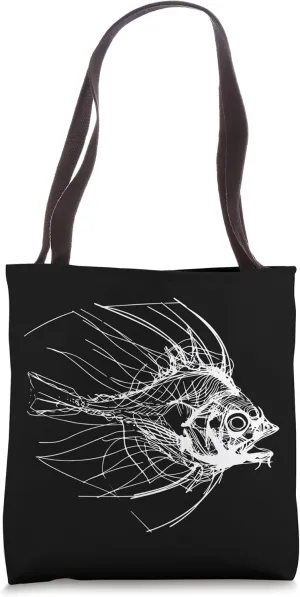 Fish Sketch Fisherman Fishing Club Tote Bag
