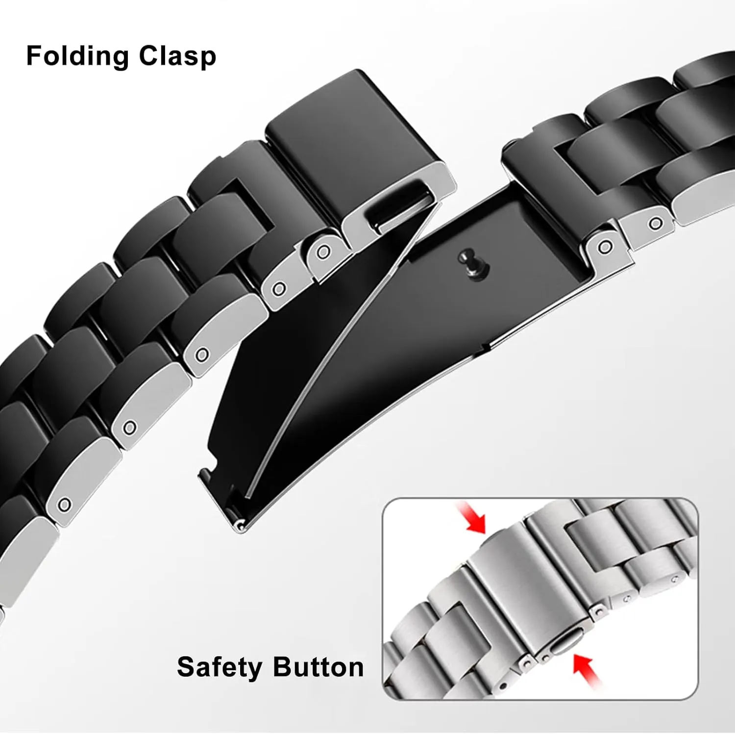 Fit for Casio MDV106-1AV / MTP-VD01 Watch Bands for Men, 22mm Stainless Steel Quickly Release Replacement Strap Wristbands for Casio MDV-106 Series