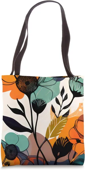 Floral Boho Foliage Flower Flora Nature Vegetation Flowery Tote Bag