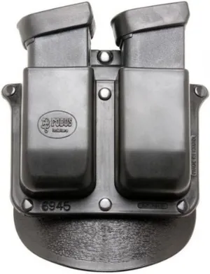 Fobus 6945GNDP Evo Mag Pouch Double Mag Paddle AMBI .45 Double-Stack Double Magazine Pouch (fits Glock), Multi, One Size