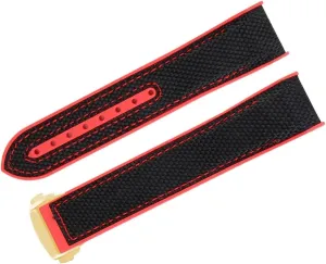 Folding Deployment Clasp Rubber Watch Band For Omega Seamaster Luxury Nylon Silicon Strap Bracelet Accessories