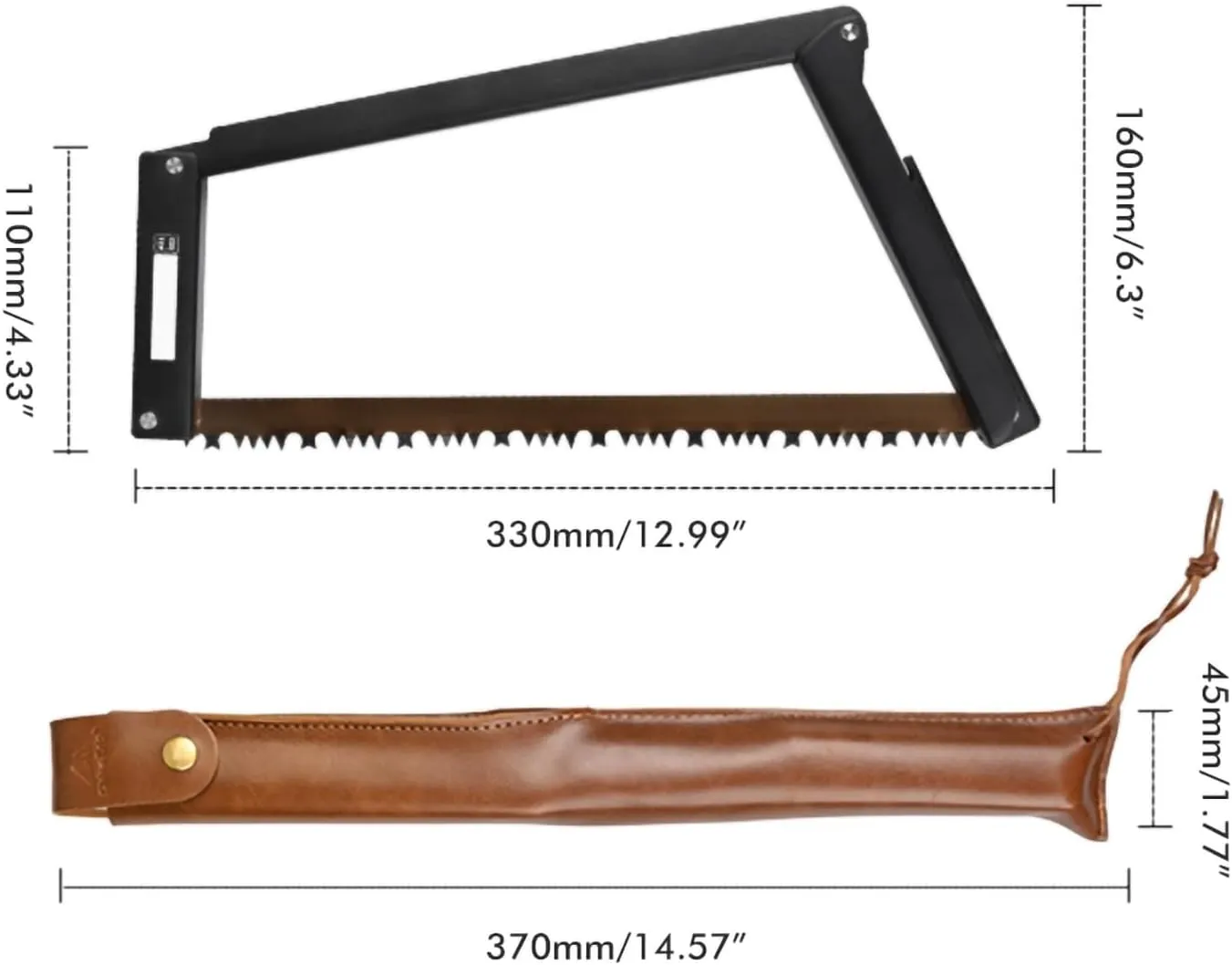 Folding Handsaw, Portable Heavy Duty Camp Saw Multifunctional Rectangular Hand Saws for Outdoor Camping Survival Woodworking
