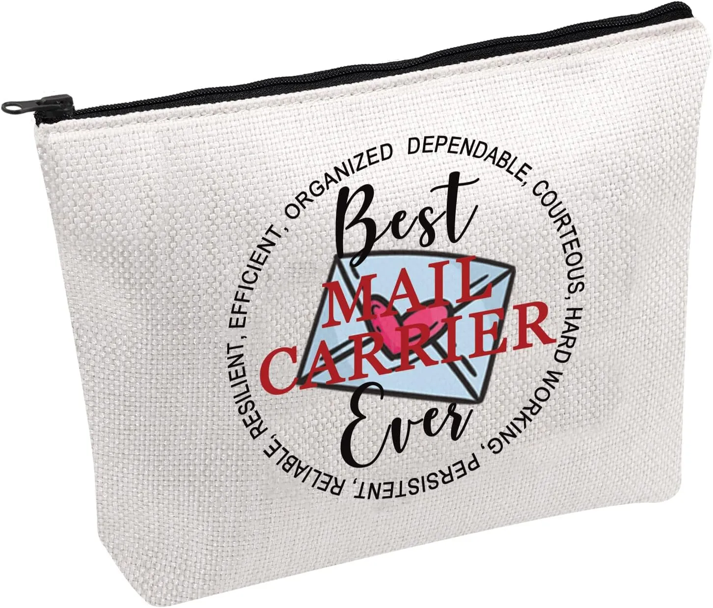 FOTAP Mail Lady Survival Kit Mail Carrier Gift Best Mail Carrier Ever Makeup Bag Postal Worker Cosmetic Bag Post Office Appreciation Gift (MAIL CARRIER)