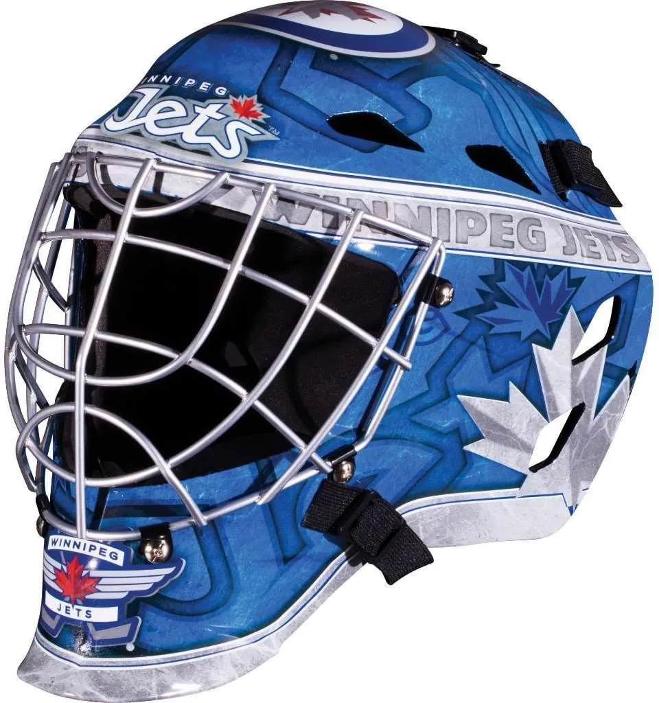 Franklin Sports Team Licensed NHL Hockey Goalie Face Mask - Goalie Mask for Kids Street Hockey - Youth NHL Team Street Hockey Masks