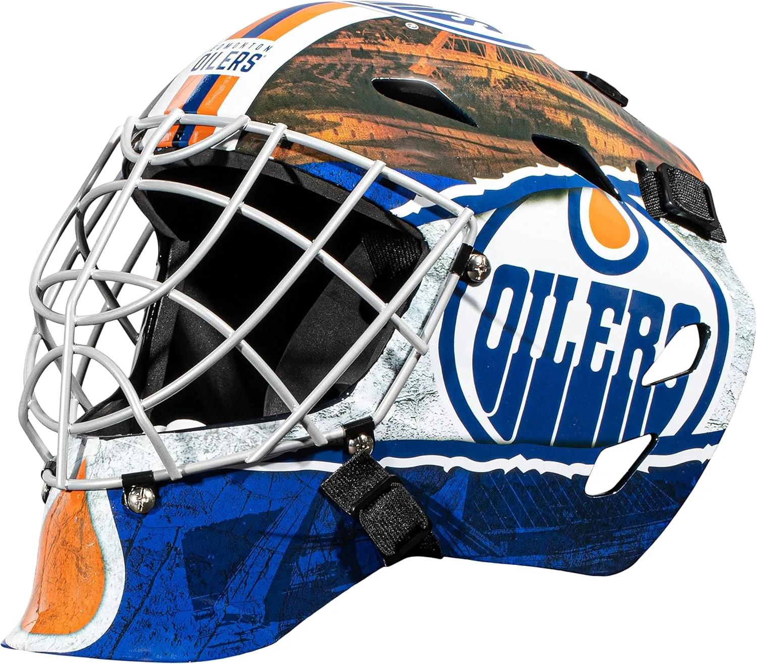 Franklin Sports Team Licensed NHL Hockey Goalie Face Mask - Goalie Mask for Kids Street Hockey - Youth NHL Team Street Hockey Masks