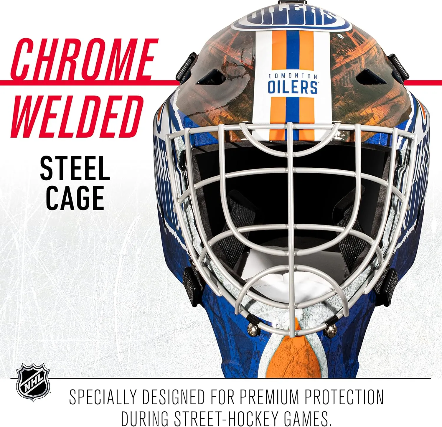 Franklin Sports Team Licensed NHL Hockey Goalie Face Mask - Goalie Mask for Kids Street Hockey - Youth NHL Team Street Hockey Masks