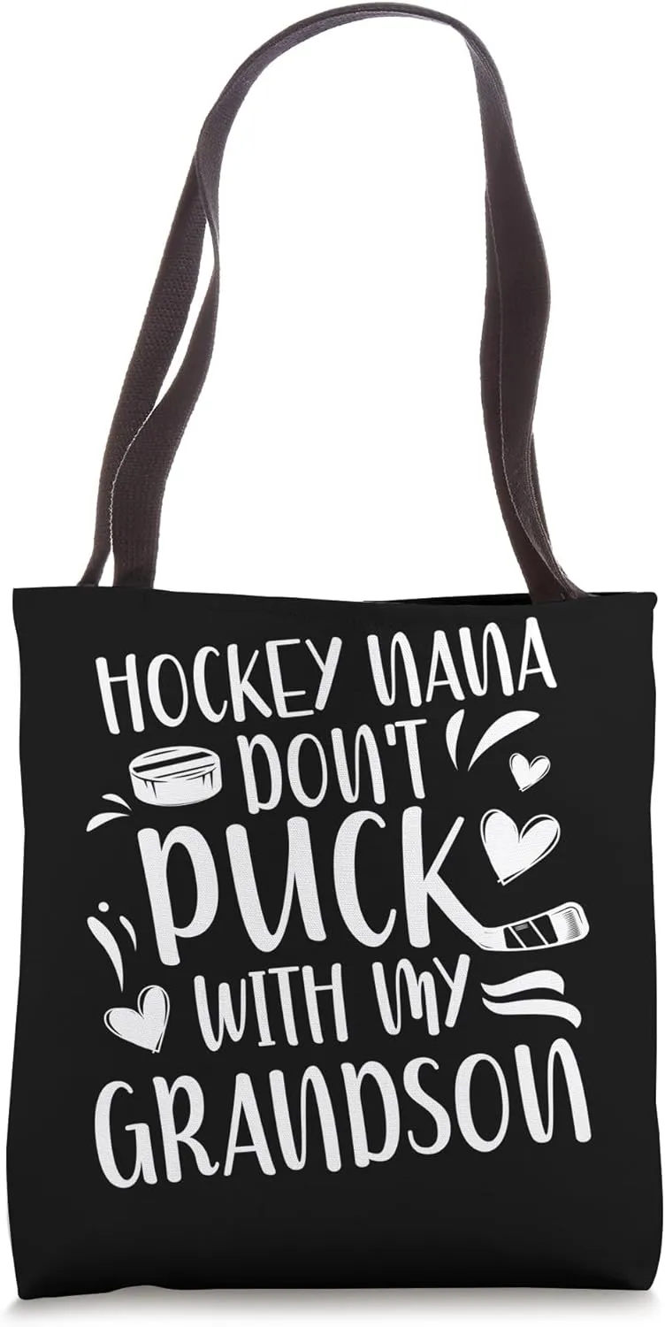 Funny Hockey Nana Grandma Nana Of A Hockey Player Tote Bag