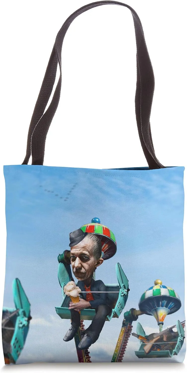 Funny Mob Mafia Gangster Crime Boss Ferris Wheel Ice Cream Tote Bag