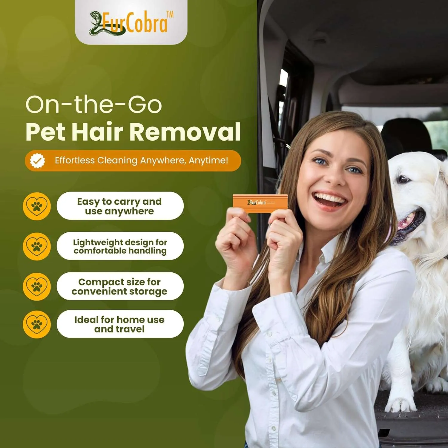 FurCobra Pet Hair Remover Tool