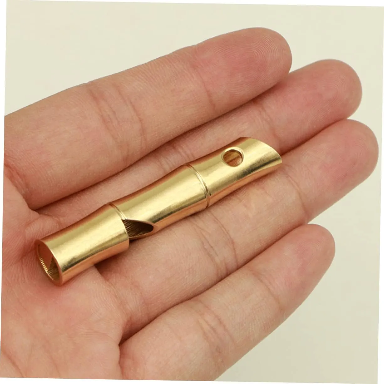 GALPADA Whistle Outdoors Emergency Whistles Survival Whistle Keychain Whistle Whistle Brass Golden