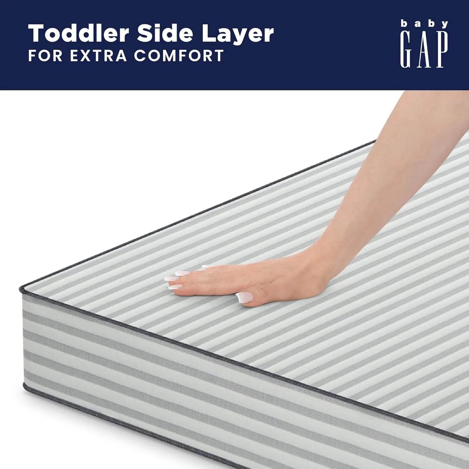 GAP babyGap TrueSleep Crib and Toddler Mattress - Waterproof - GREENGUARD Gold Certified – Temperature Regulating – Moisture Wicking