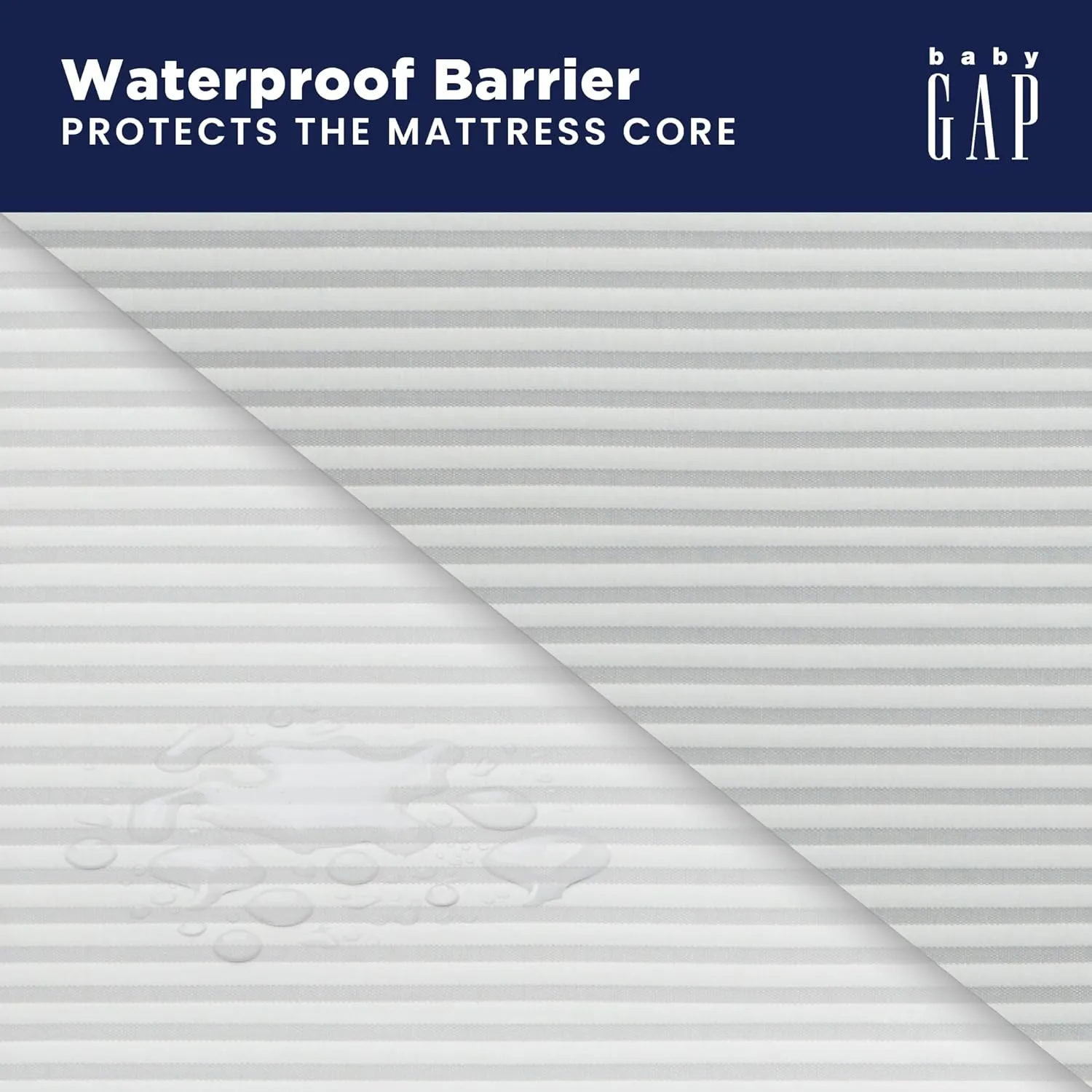 GAP babyGap TrueSleep Crib and Toddler Mattress - Waterproof - GREENGUARD Gold Certified – Temperature Regulating – Moisture Wicking