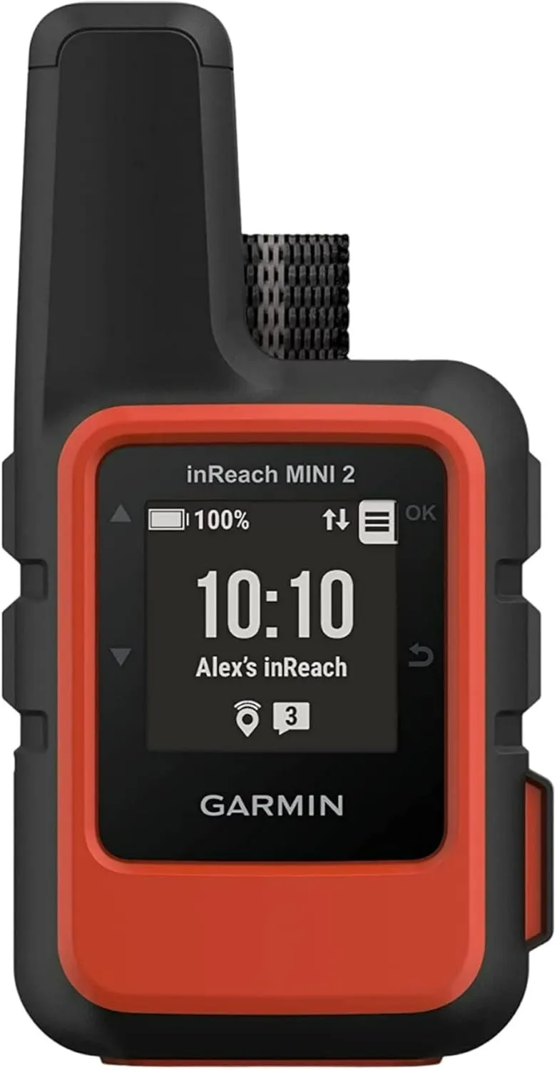 Garmin inReach Mini 2 Compact, Two-Way Messaging, Handheld Satellite Communicator - Orange (Renewed)