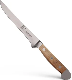 Güde Alpha Barrel Oak Series - 5" Flexible Boning Knife - Made in Solingen, Germany Since 1910 - Rare Oak Wood, Over 80 Years Old.