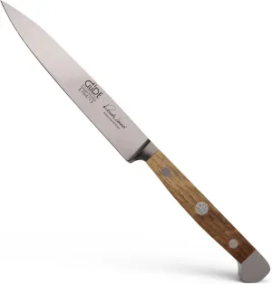 Güde Alpha Barrel Oak Series - 5" Office Knife - Made in Solingen, Germany Since 1910 - Rare Oak Wood, Over 80 Years Old.