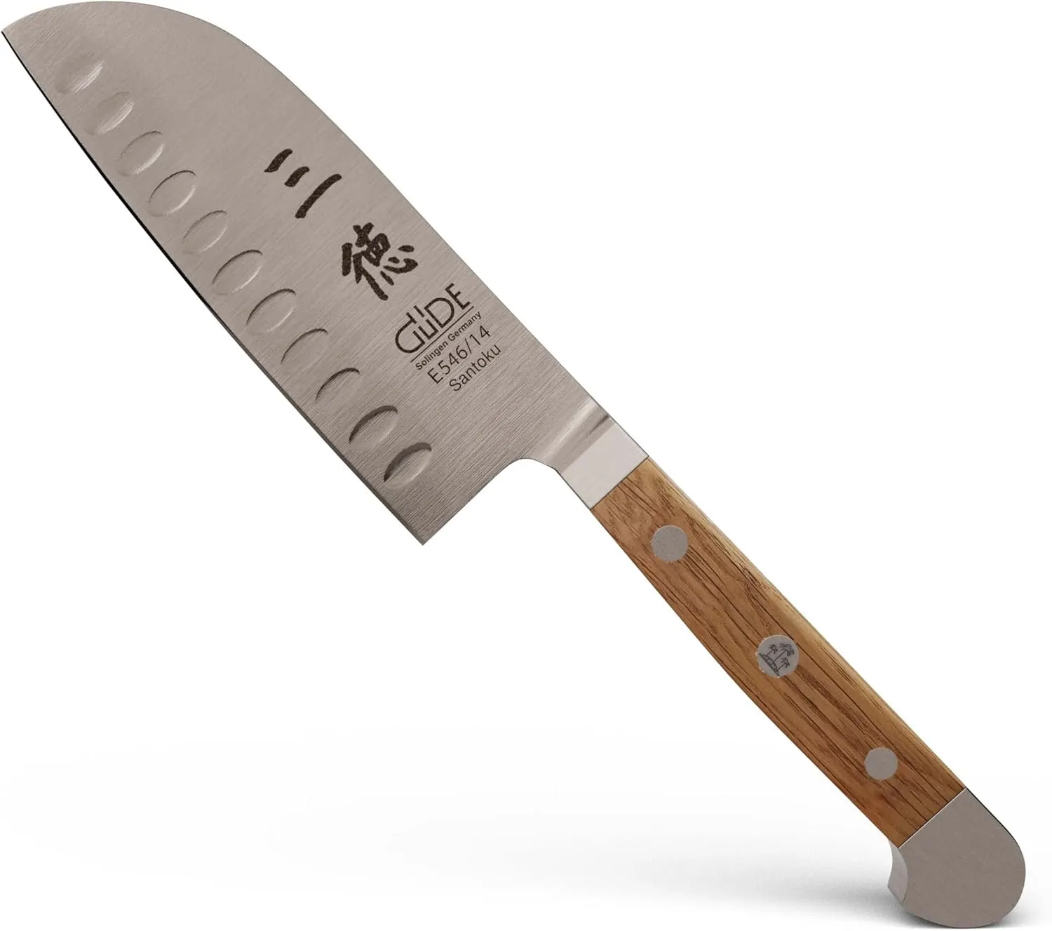 Güde Alpha Barrel Oak Series - 5" Santoku Knife - Made in Solingen, Germany Since 1910 - Rare Oak Wood, Over 80 Years Old.
