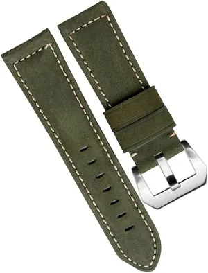 Genuine Cowhide Leather Retro Watch Band For Panerai PAM111 441 Watchband Man Wrist Strap 20mm 22mm 24mm