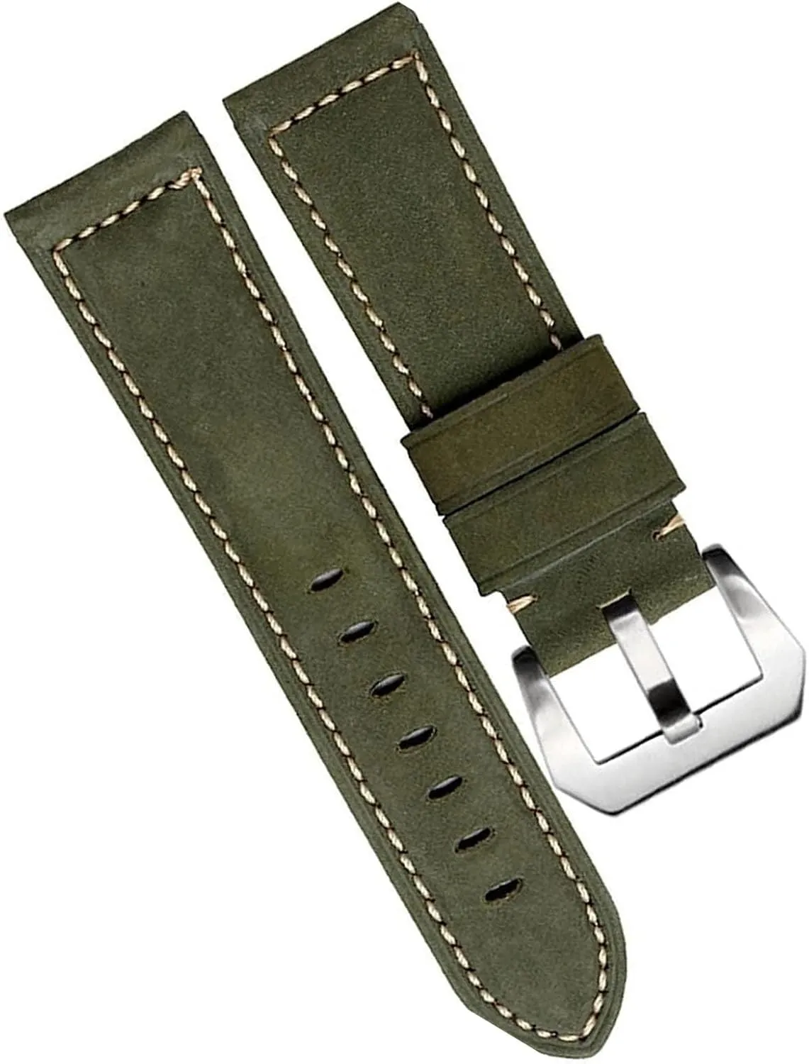 Genuine Cowhide Leather Retro Watch Band For Panerai PAM111 441 Watchband Man Wrist Strap 20mm 22mm 24mm