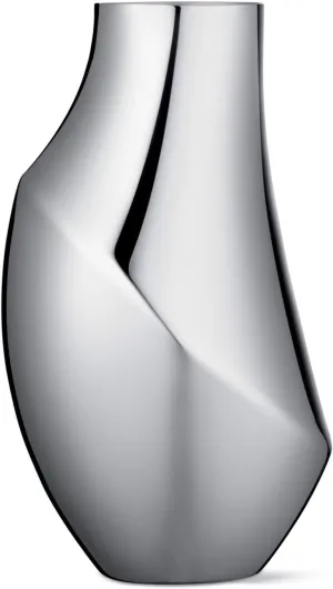 Georg Jensen Flora Medium Stainless Steel Vase