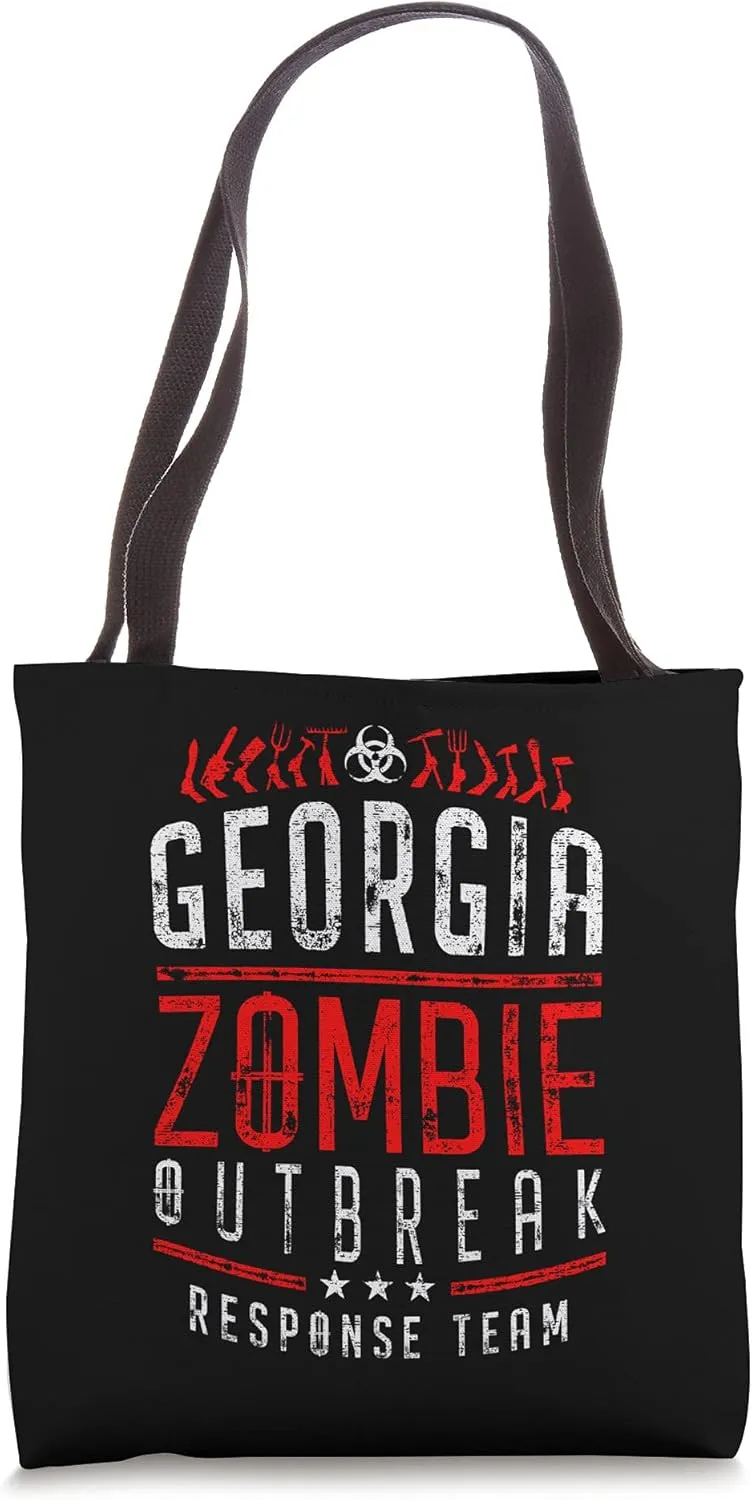 Georgia Zombie Outbreak Response Team Halloween Tote Bag