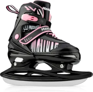 Girls Ice Skates for Kids, 4 Size Adjustable Ice Skate with Stainless Steel Blades