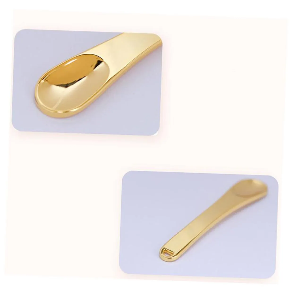 GLEAVI 15pcs Golden Zinc Alloy Eye Massage Tool for Eye Fatigue Relief and Circulation Compact and Easy to Use Makeup Spoon for Beauty Treatments