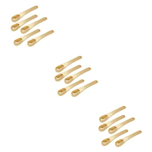 GLEAVI 15pcs Golden Zinc Alloy Eye Massage Tool for Eye Fatigue Relief and Circulation Compact and Easy to Use Makeup Spoon for Beauty Treatments